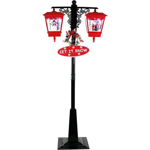 The Holiday Aisle® 71" Double Musical Lamp Post & Reviews Wayfair